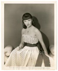 5x246 ELLA RAINES 8x10 still '47 seated portrait of the sexy actress starring in Time Out of Mind!