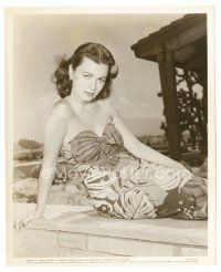 5x259 FAITH DOMERGUE 8x10 still '50 in sexy outfit about to star in Howard Hughes' Vendetta!