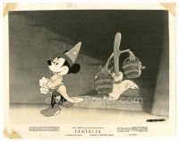 5x266 FANTASIA 8x10 still 1942 Disney, Mickey Mouse as sorcerer's apprentice with animated broom!