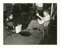 5x318 GORGEOUS HUSSY 8x10 still '36 Joan Crawford & director Clarence Brown sitting on the set!