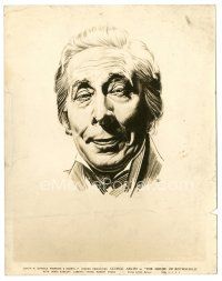 5x349 HOUSE OF ROTHSCHILD 8x10 still '34 great artwork portrait of George Arliss by Sal!