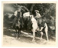 5x352 HULA 8x10 still '27 Clara Bow wearing straw hat with old man on horses in Hawaii!