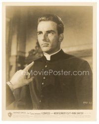 5x359 I CONFESS 8x10 still '53 Alfred Hitchcock, priest Montgomery Clift is questioned!