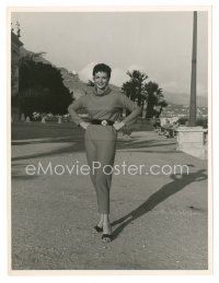 5x391 JANE RUSSELL 7.25x9.5 still '54 full-length standing outside with short hair by Ed Quinn!