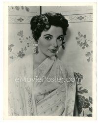 5x412 JOAN COLLINS 8x10 still '55 the sexy English star close up wearing great nightgown!