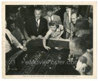 5x473 LADY GAMBLES 8x10 still '49 compulsive gambler Barbara Stanwyck shooting craps in casino!