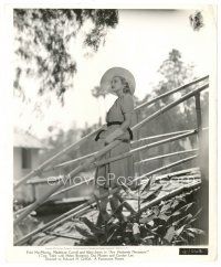 5x521 MADELEINE CARROLL 8x10 still '39 in great dress & hat by bamboo from Are Husbands Necessary!