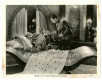5x563 MATA HARI 8x10 still '31 Ramon Novarro stares at smoking Greta Garbo on luxurious bed!