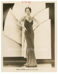 5x584 MONA BARRIE 8x10 still '37 full-length portrait in beautiful gown over deco background!