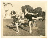 5x603 MYRNA LOY 8x10 still '26 super young outside with Doris Hill enjoying the spring weather!