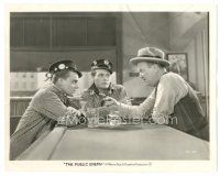 5x670 PUBLIC ENEMY 8x10 still '31 James Cagney & Edward Woods talking to Robert O'Connor at bar!