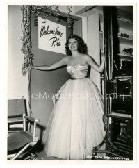 5x704 RITA HAYWORTH 8x10 still '51 she's welcomed home after a 3-year absence by Cronenweth!