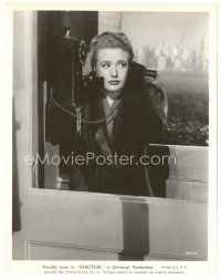 5x717 SABOTEUR 8x10 still '42 Alfred Hitchcock, great close up of Priscilla Lane in phone booth!