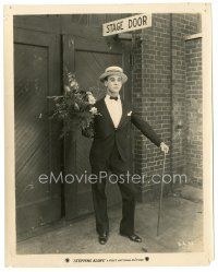 5x786 STEPPING ALONG 8x10 still '26 Johnny Hines as Stage Door Johnny with bouquet of flowers!