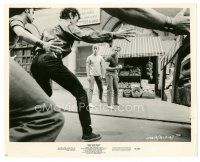 5x880 WEST SIDE STORY 8x10 still '61 George Chakiris & Sharks confront Jets at fruit stand!