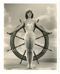 5x908 ZIEGFELD GIRL deluxe 8x10 still '41 front-view Leslie Brooks at ship's wheel by Ed Cronenweth!
