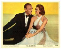 5x024 SILK STOCKINGS color 8x10 still '57 best romantic close up of Fred Astaire & Cyd Charisse!