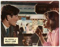 5y232 BILLY LIAR English LC '64 John Schlesinger, close up of Tom Courtenay & Julie Christie!