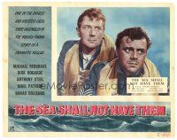 5y789 SEA SHALL NOT HAVE THEM English LC '55 British soldiers Michael Redgrave & Dirk Bogarde!