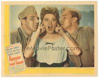 5y178 ABROAD WITH 2 YANKS LC '44 Marines William Bendix & Dennis O'Keefe lust after Helen Walker!