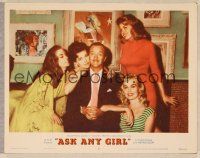 5y198 ASK ANY GIRL LC #3 '59 David Niven surrounded by sexy girls including Jayne Mansfield!