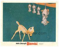 5y203 BAMBI LC R66 Walt Disney cartoon deer classic, great art with opossum family!