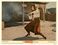 5y205 BANDOLERO LC #5 '68 great image of sexy Raquel Welch firing gun!