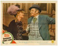 5y207 BARBARY COAST GENT LC #4 '44 Wallace Beery tells pretty Binnie Barnes to pack her bags!