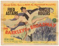 5y013 BARKLEYS OF BROADWAY TC '49 artwork of Fred Astaire & Ginger Rogers dancing in New York!