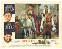 5y213 BECKET LC #4 '64 Richard Burton in the title role & Peter O'Toole on horseback!