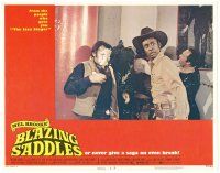 5y237 BLAZING SADDLES LC #2 '74 classic Mel Brooks, Cleavon Little in cafeteria food fight!