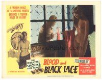 5y241 BLOOD & BLACK LACE LC #6 '65 Mario Bava, a glamorous fashion house becomes a house of blood!