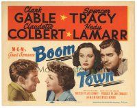 5y015 BOOM TOWN TC R56 Clark Gable, Spencer Tracy, Claudette Colbert, Hedy Lamarr