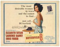 5y023 BUTTERFIELD 8 TC '60 callgirl Elizabeth Taylor is the most desirable and easiest to find!