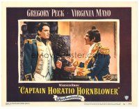 5y274 CAPTAIN HORATIO HORNBLOWER LC #2 '51 c/u of officer Gregory Peck with Alec Mango!