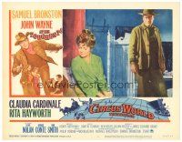 5y293 CIRCUS WORLD LC #1 '65 image of big John Wayne & distraught Rita Hayworth!