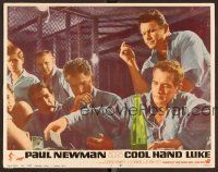 5y310 COOL HAND LUKE LC #2 '67 classic scene of Paul Newman playing poker & getting his nickname!