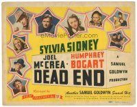 5y347 DEAD END TC R44 portraits of Humphrey Bogart, Joel McCrea + 5 top stars & the Dead End Kids!