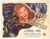 5y039 DEVIL BAT'S DAUGHTER TC '46 sexy Rosemary La Planche is cursed by the brand of the vampires!