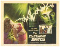 5y044 ELECTRONIC MONSTER TC '60 Rod Cameron, artwork of sexy girl shocked by electricity!