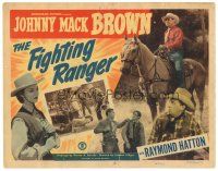 5y045 FIGHTING RANGER TC '48 Johnny Mack Brown on horseback, Raymond Hatton, Christine Larsen