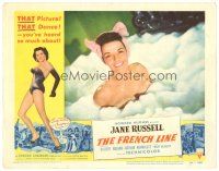 5y412 FRENCH LINE LC #8 '54 Howard Hughes, c/u of sexy Jane Russell in bubble bath!