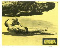 5y414 FROM HERE TO ETERNITY LC #1 R78 Burt Lancaster & sexy Deborah Kerr on beach, classic!