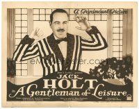 5y052 GENTLEMAN OF LEISURE TC '23 artwork of Jack Holt with hands up, from P.G. Wodenhouse play!