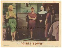 5y438 GIRLS TOWN LC #8 '59 sexy bad youthful rebel Mamie Van Doren w/nun & girls!
