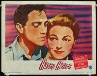 5y468 HASTY HEART LC #5 '50 cool close portrait of Patricia Neal & Richard Todd!