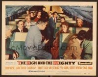 5y475 HIGH & THE MIGHTY LC #5 '54 William Wellman directed, Claire Trevor & scared passengers!