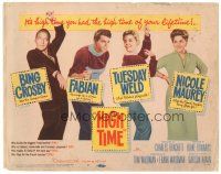 5y070 HIGH TIME TC '60 Blake Edwards directed, Bing Crosby, Fabian, sexy young Tuesday Weld!