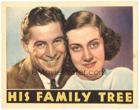 5y480 HIS FAMILY TREE LC '35 cool close-up portrait image of man and Margaret Callahan!