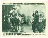 5y488 HOUSE OF WAX LC #6 '53 Vincent Price watches creation burn!